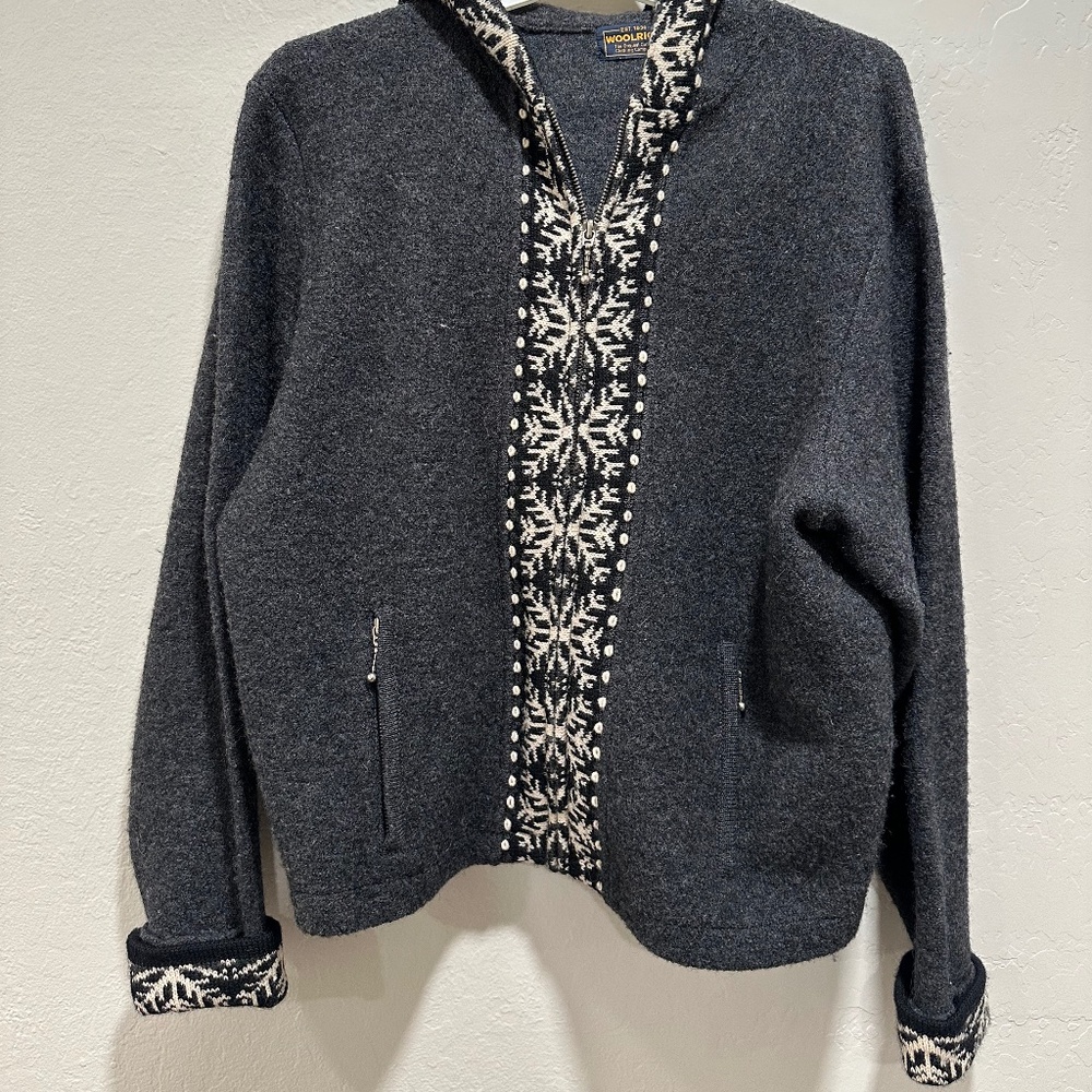 Vintage Woolrich Snowflake Wool Jacket